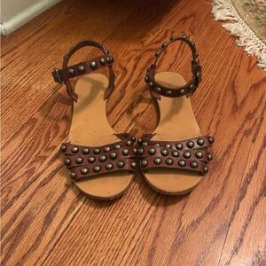 Dolce & Gabbana Studded Brown Sandals